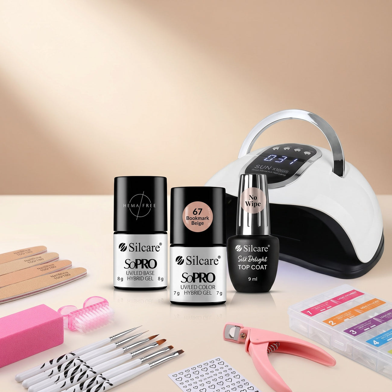ZEA BASE — Kit Gel pentru Unghii Acasă