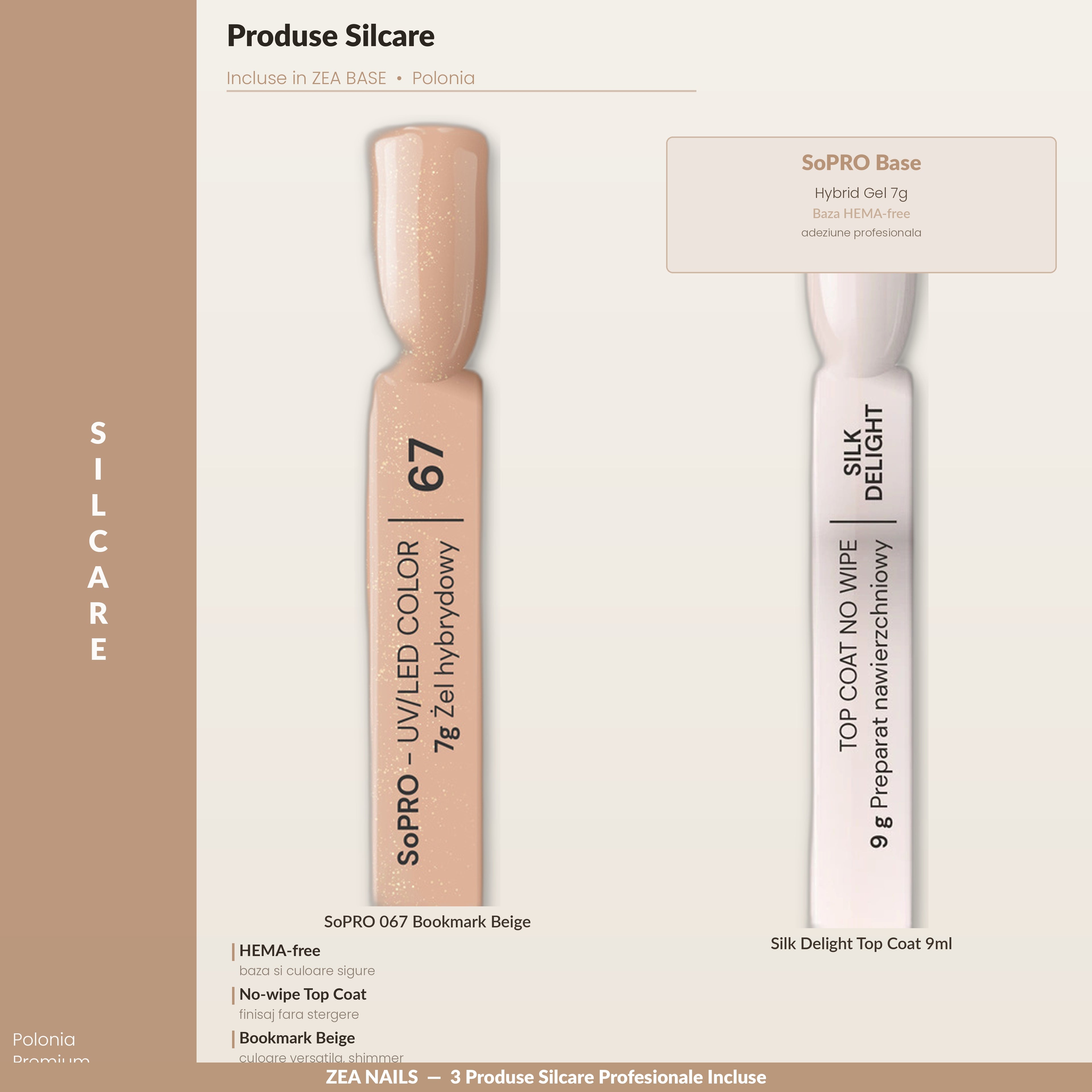 ZEA BASE — Produse Silcare incluse, fabricate in Polonia