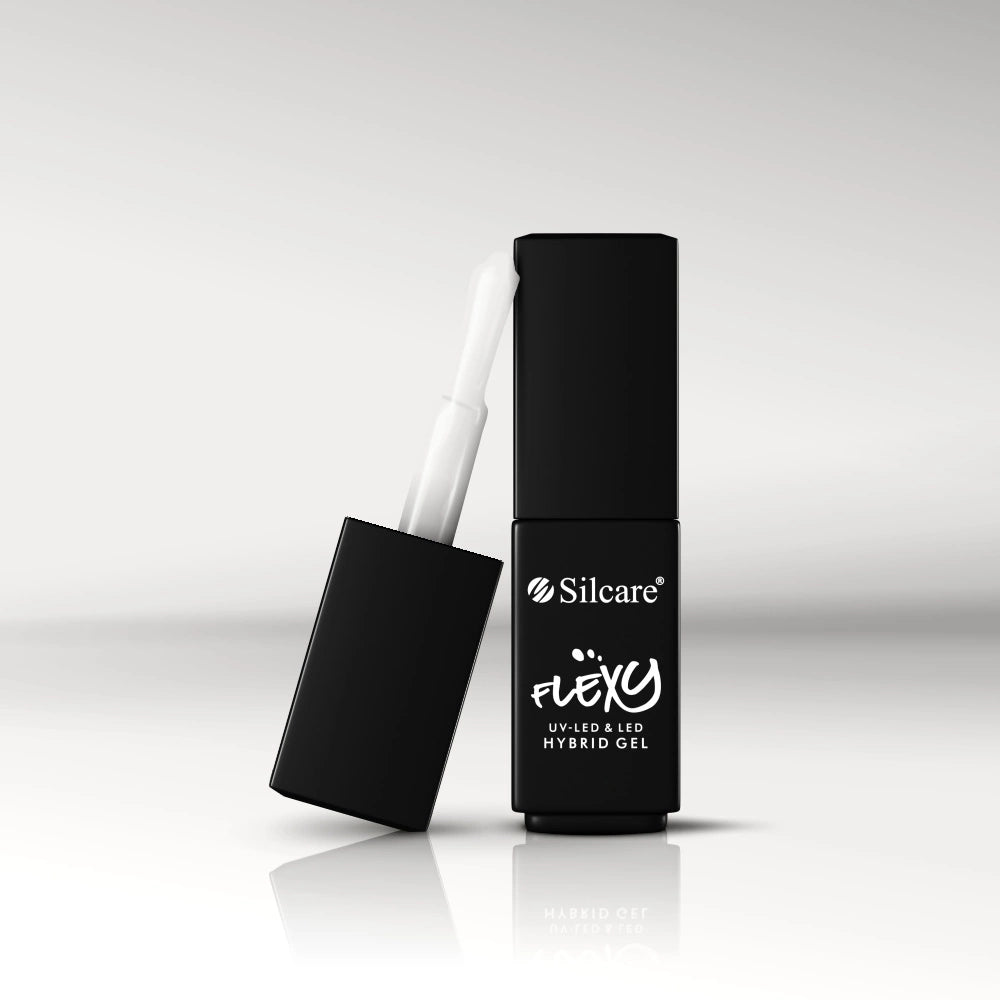 Ojă semipermanentă Flexy 202 Milky White Silcare 4,5g