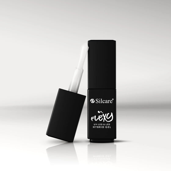 Ojă semipermanentă Flexy 202 Milky White Silcare 4,5g
