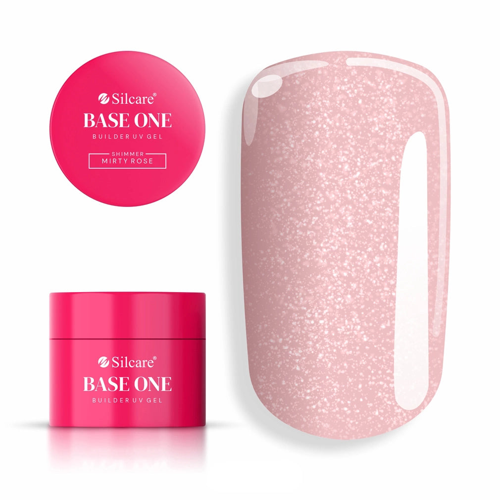 Gel constructor Base One Shimmer Misty Rose Silcare 15g