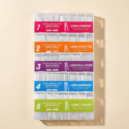 Set Tips Unghii 500 buc — Extensii Gel Acasă | ZEA